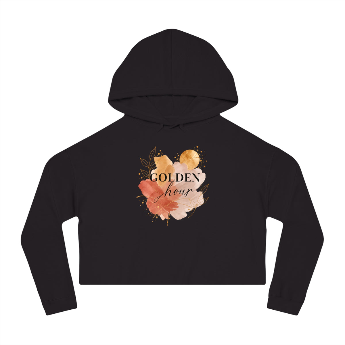 Golden Hour Cropped Hooded Sweatshirt