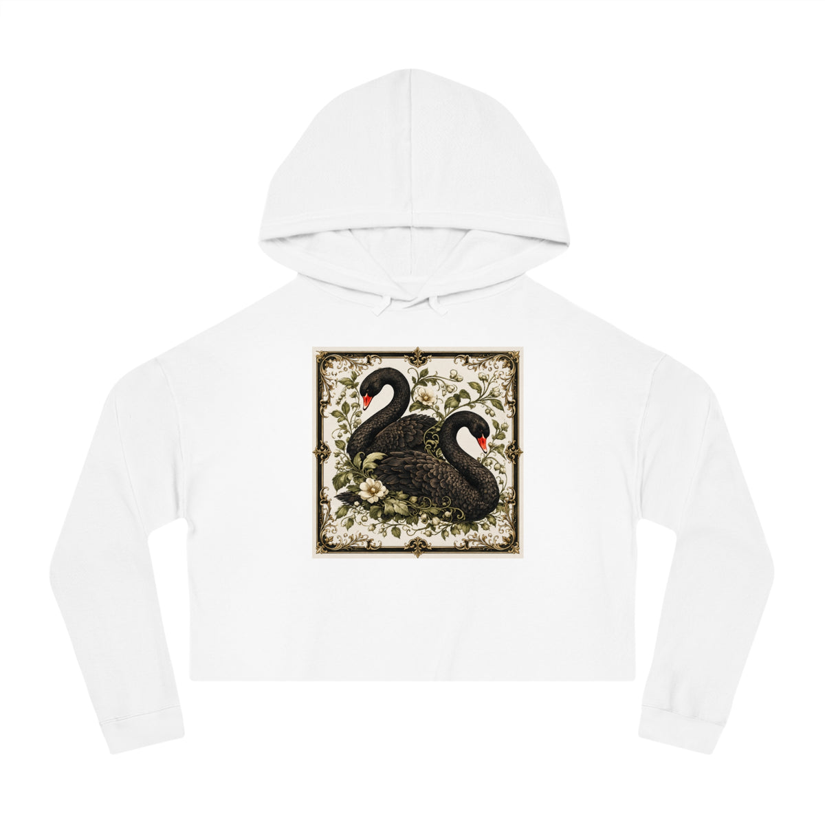 Botanical Flight Cropped Hooded Sweatshirt