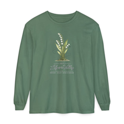 May Birth Flower Long Sleeve T-Shirt