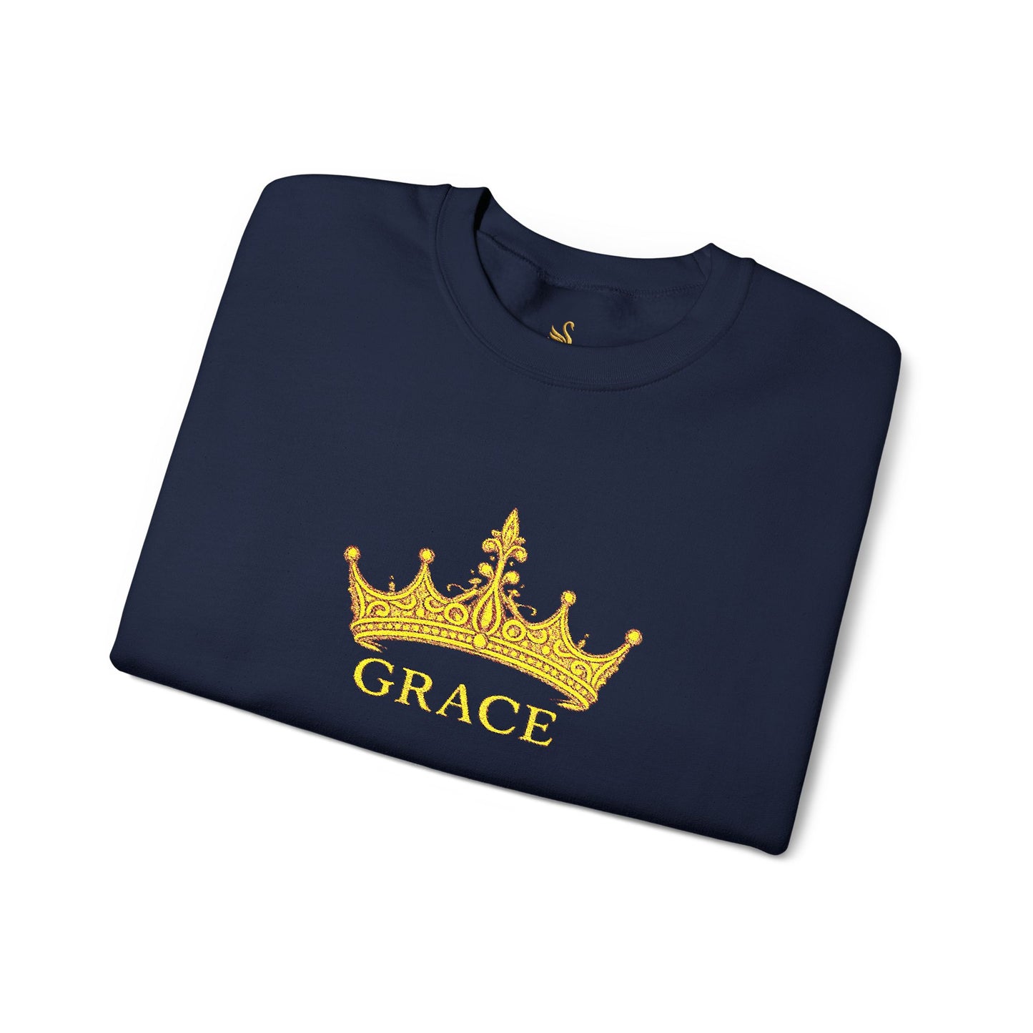 Grace Crown Embroidered Sweatshirt