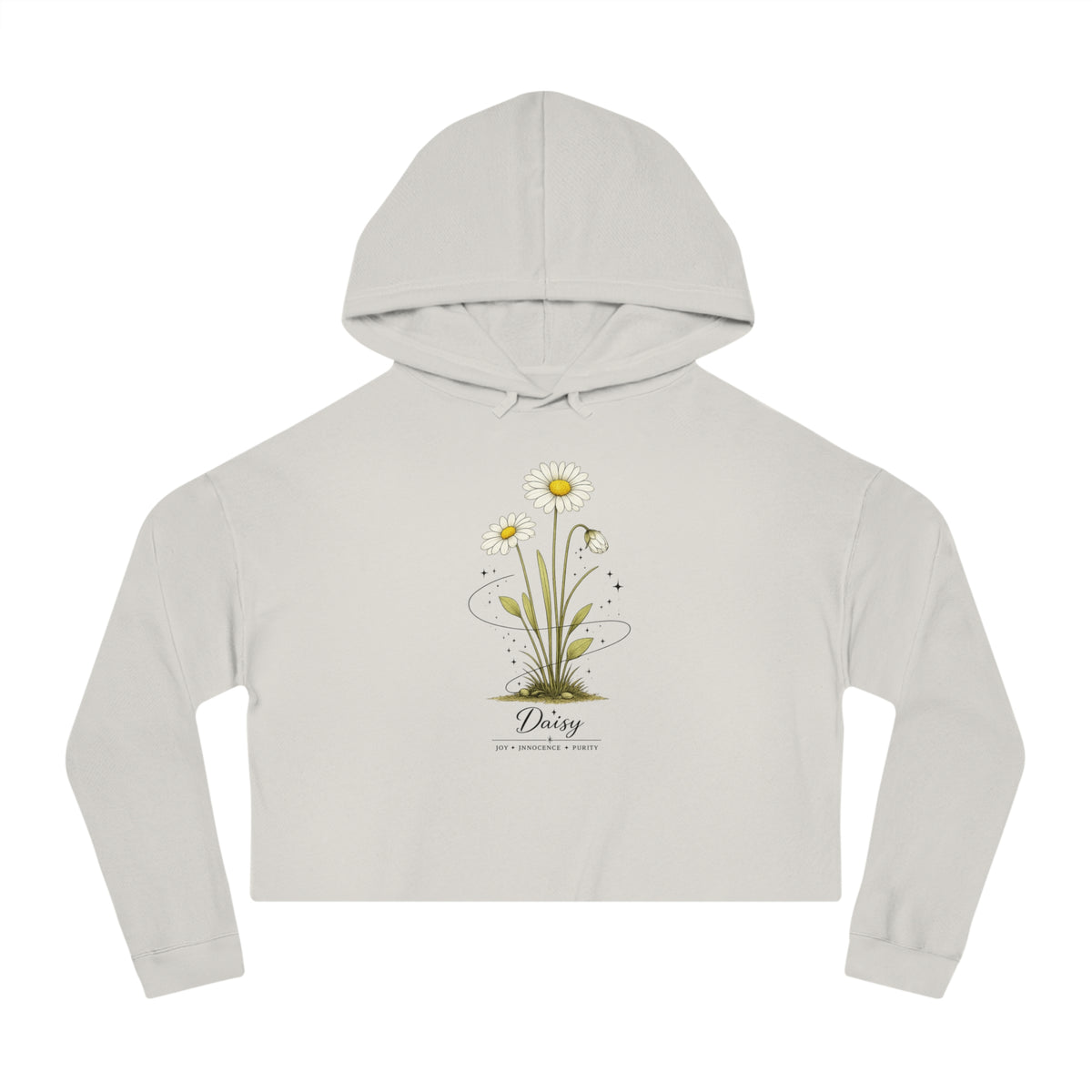 Daisy Cropped Hooded Sweatshirt