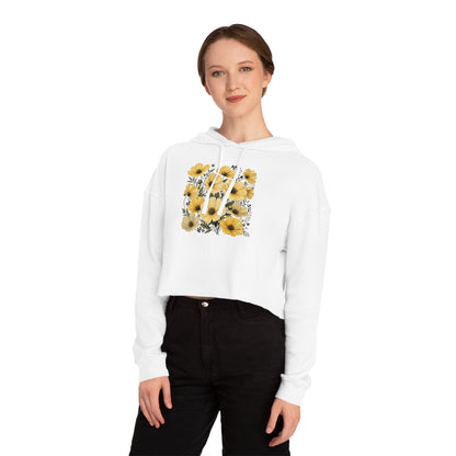 Golden Meadow Cropped Hooded Sweatshirt