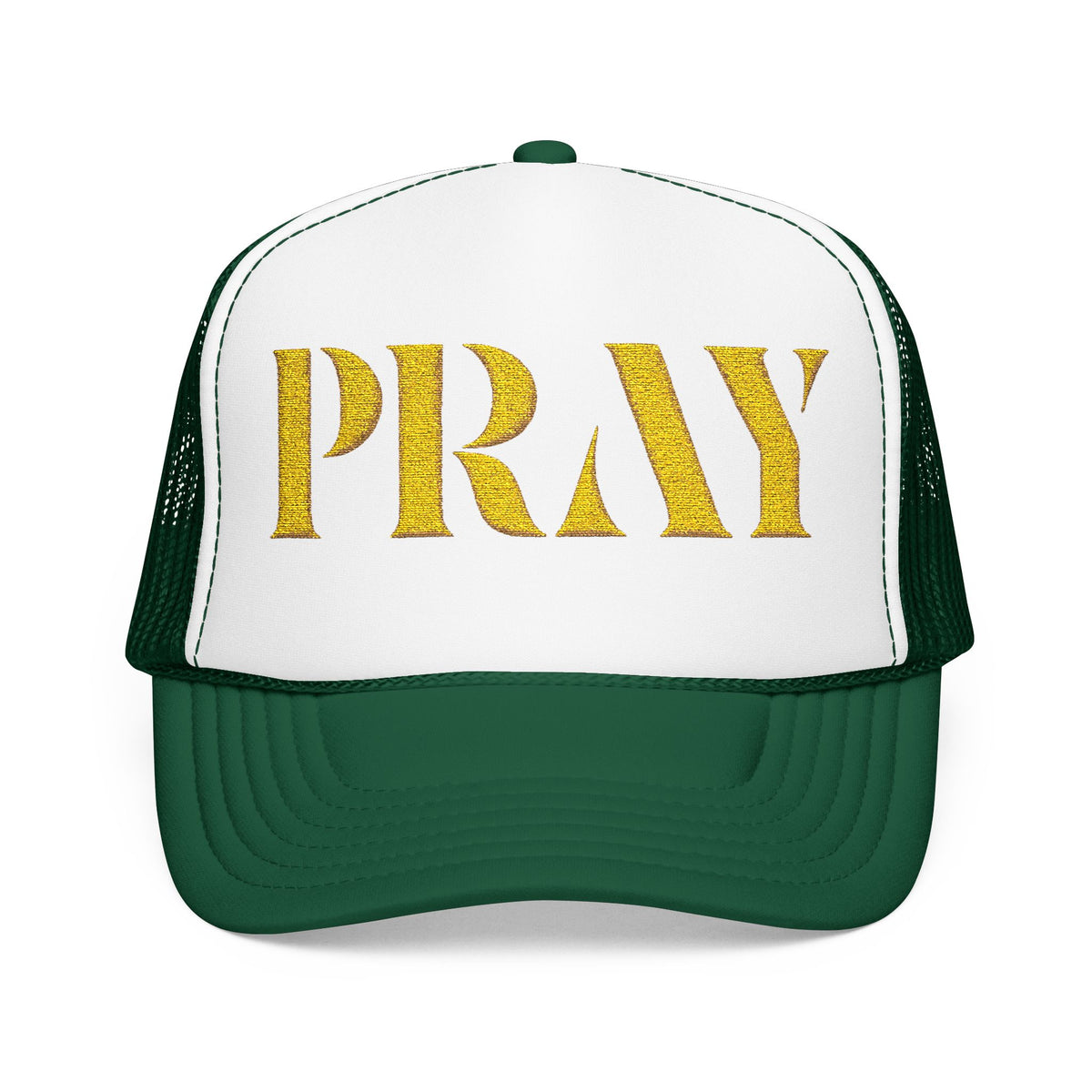 Pray Embroidered Foam Trucker Hat