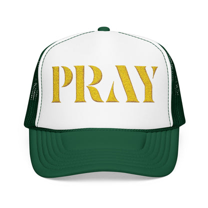 Pray Embroidered Foam Trucker Hat