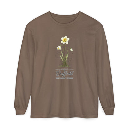 March Birth Flower Long Sleeve T-Shirt