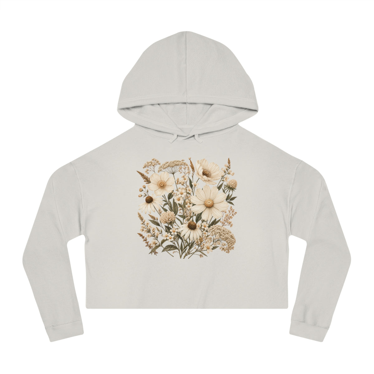 Quiet Grace Cropped Hooded Sweatshirt