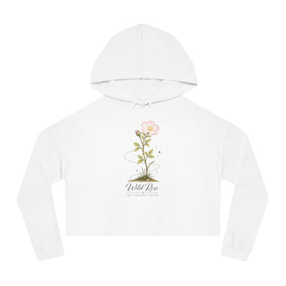 Wild Rose Cropped Hooded Sweatshirt