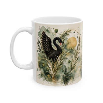 Emerald Grace Ceramic Mug, (11oz, 15oz)