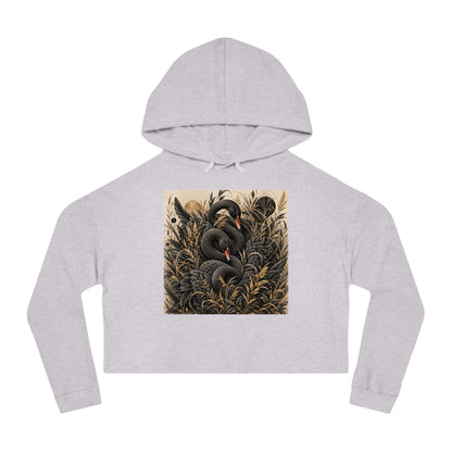 Noir Reverie Cropped Hooded Sweatshirt