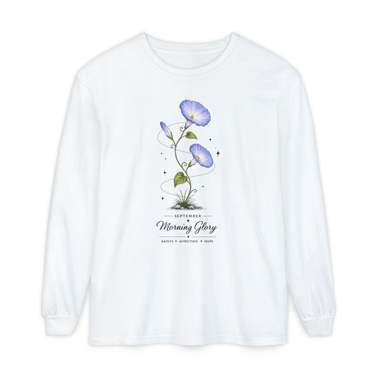 September Birth Flower Long Sleeve T-Shirt