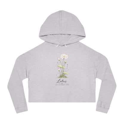 Lotus Cropped Hooded Sweatshirt