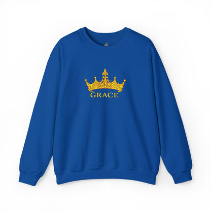 Grace Crown Embroidered Sweatshirt