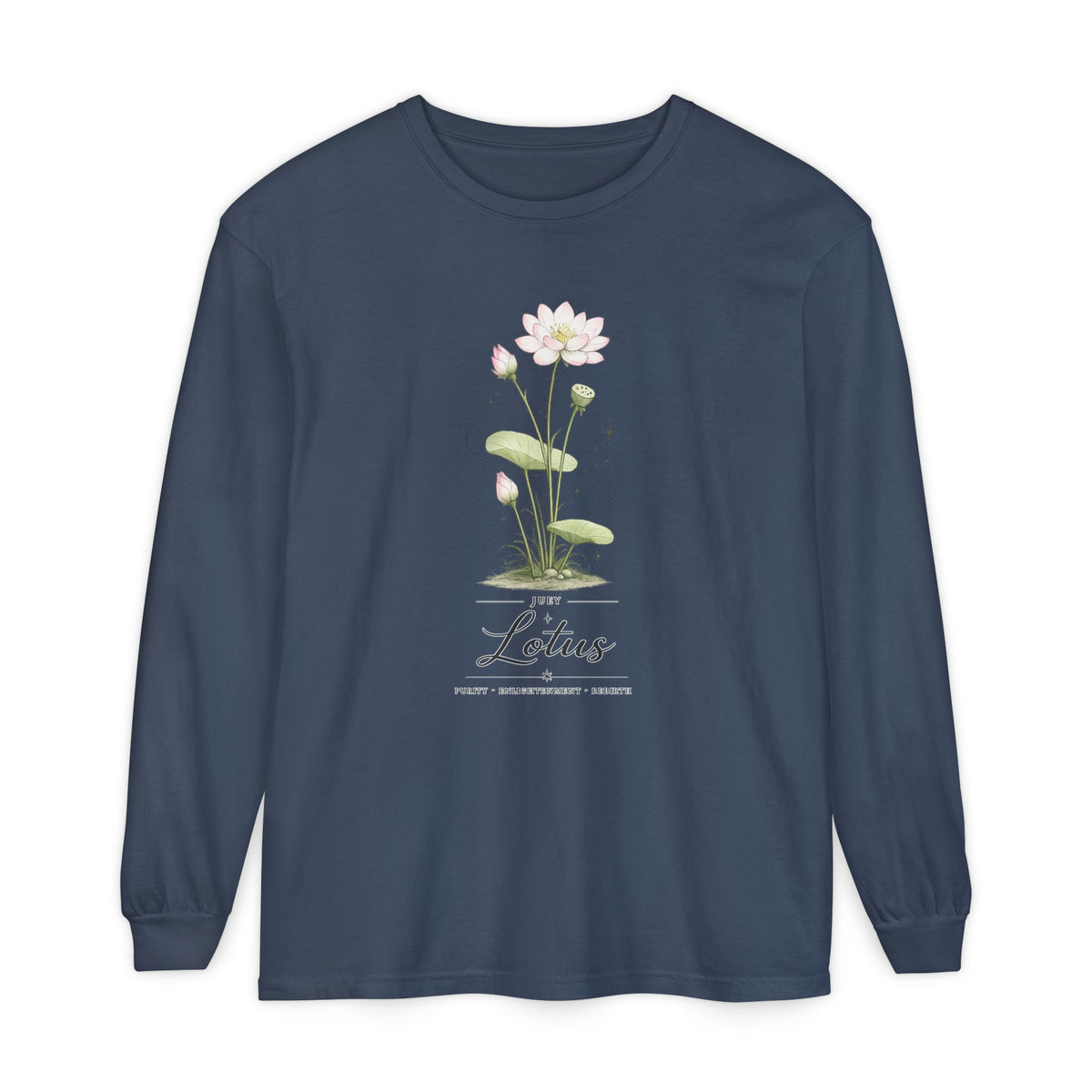 July Birth Flower Long Sleeve T-Shirt