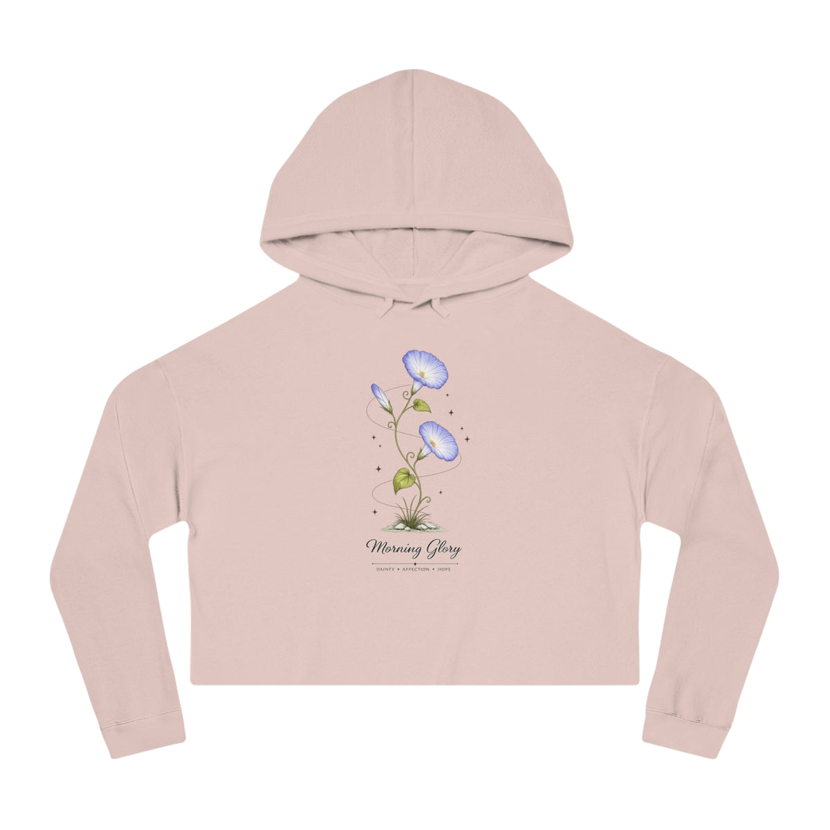 Morning Glory Cropped Hooded Sweatshirt