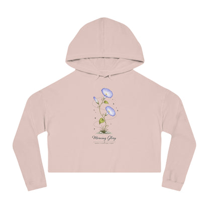 Morning Glory Cropped Hooded Sweatshirt