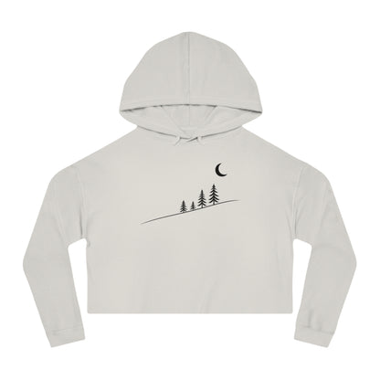 Moonlit Slope Cropped Hooded Sweatshirt