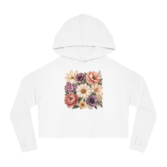 Grace In Bloom Cropped Hooded Sweatshirt