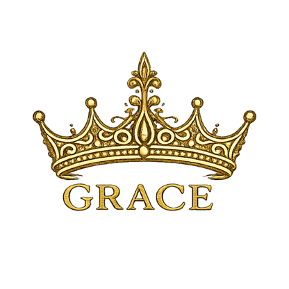 Grace Crown Embroidered Sweatshirt