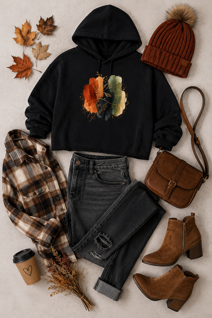 Art of Becoming Cropped Hooded Sweatshirt