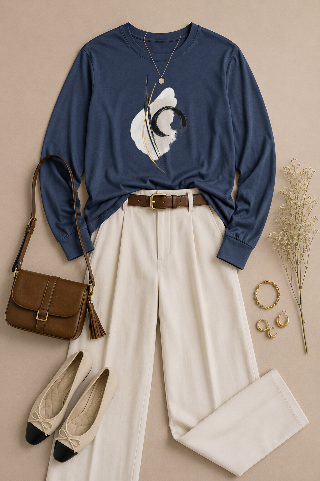 Aligned Long Sleeve T-Shirt