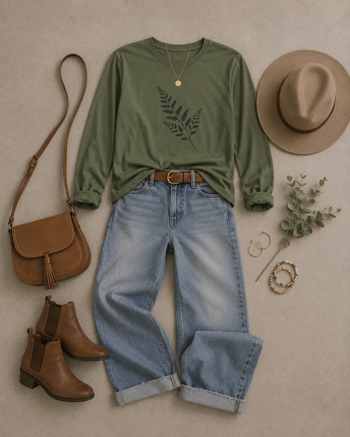 Wild Fern Long Sleeve T-Shirt