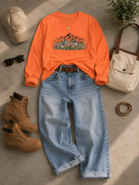 Summit Blooms Long Sleeve T-Shirt