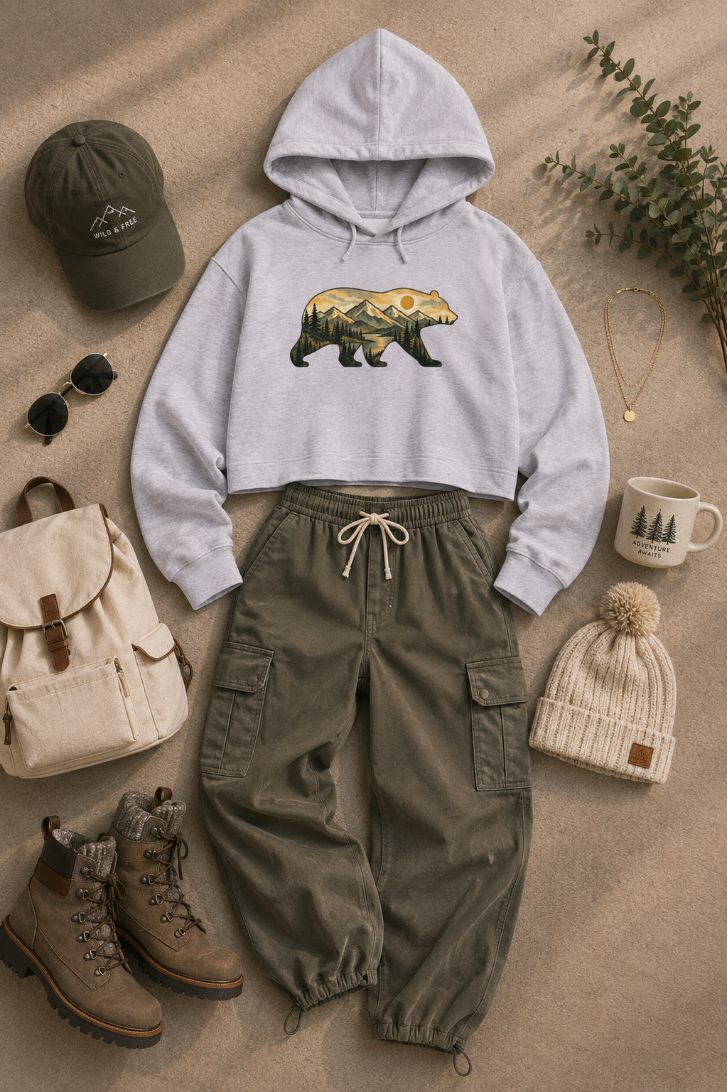Wild Soul Cropped Hooded Sweatshirt