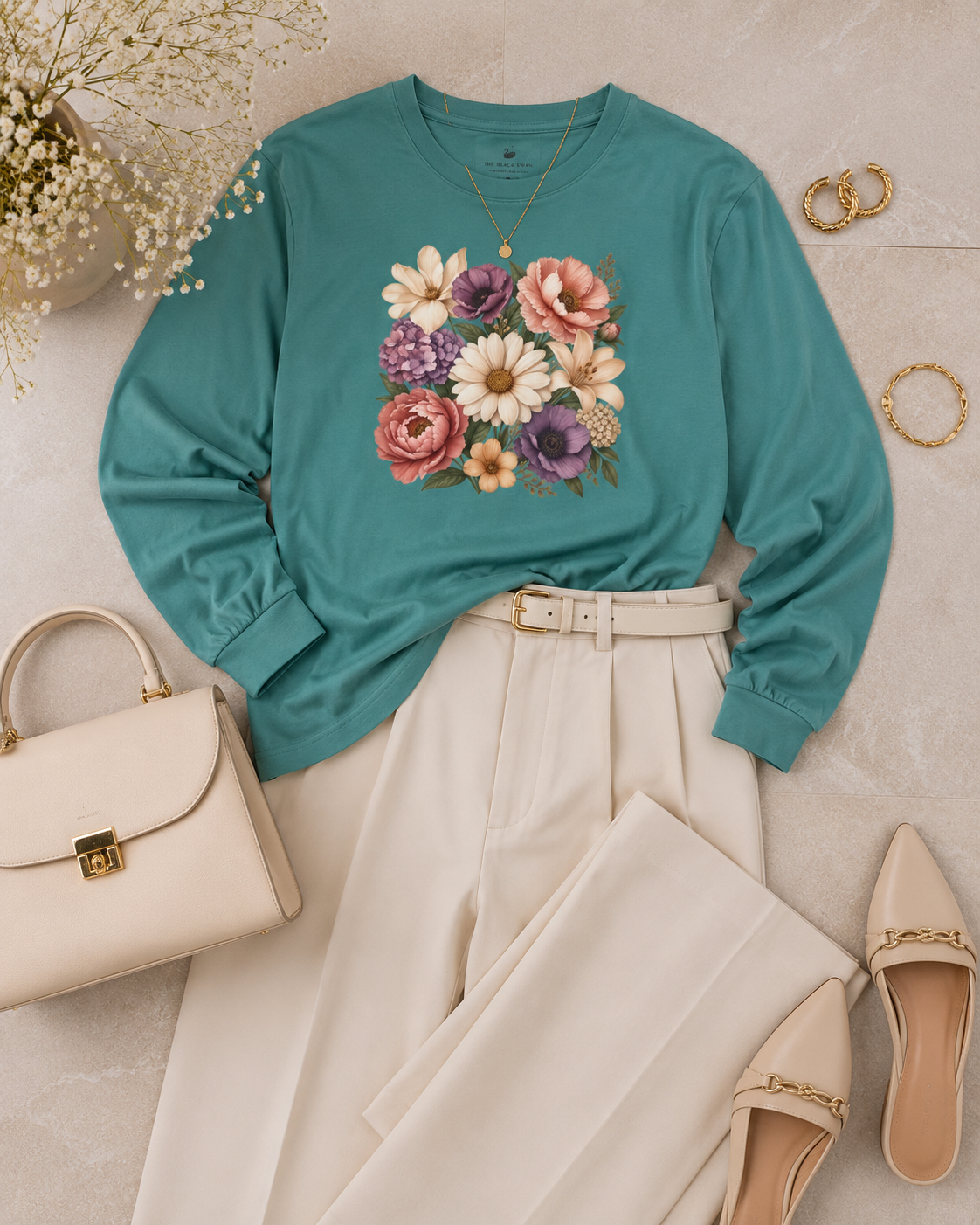 Grace In Bloom Long Sleeve T-Shirt