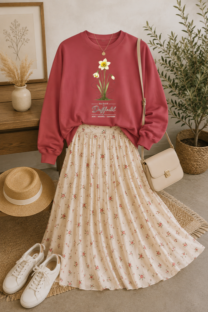 March Birth Flower Sweatshirt