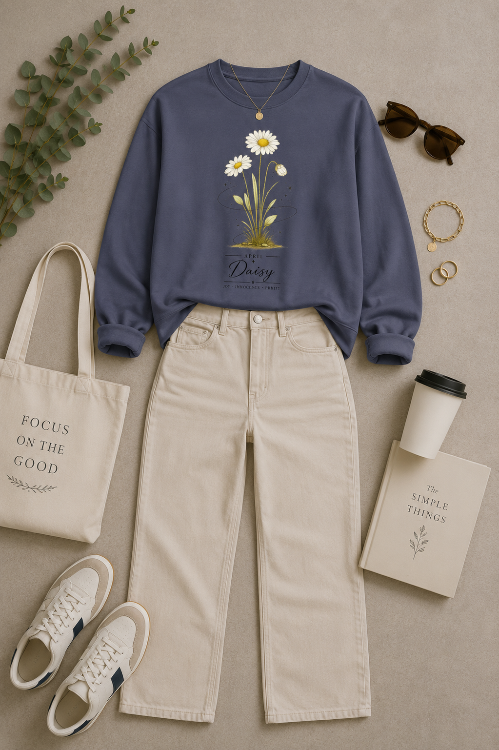 April Birth Flower Sweatshirt