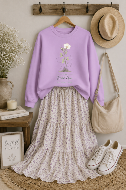 June Birth Flower Sweatshirt
