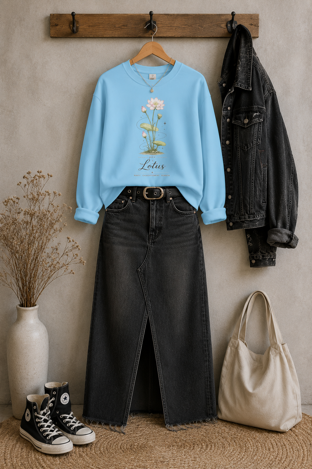 July Birth Flower Sweatshirt