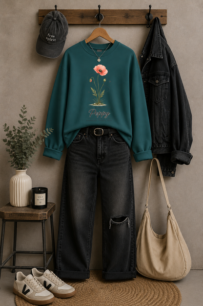 August Birth Flower Sweatshirt