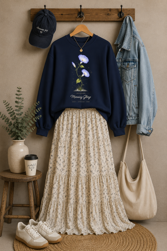 September Birth Flower Sweatshirt