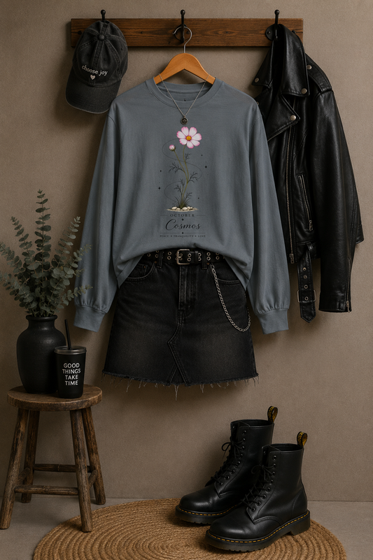 October Birth Flower Long Sleeve T-Shirt
