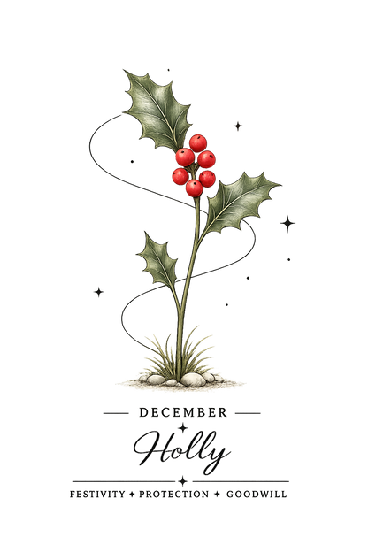 December Birth Flower Long Sleeve T-Shirt