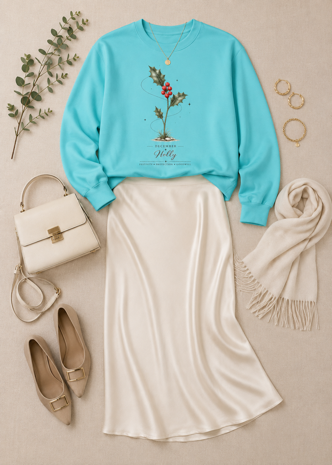 December Birth Flower Sweatshirt