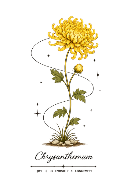 Chrysanthemum Long Sleeve T-Shirt