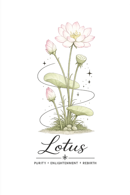 Lotus Cropped Hooded Sweatshirt