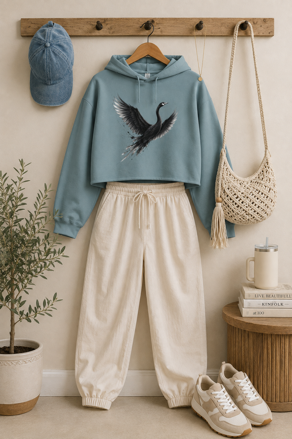 Release Cropped Hooded Sweatshirt