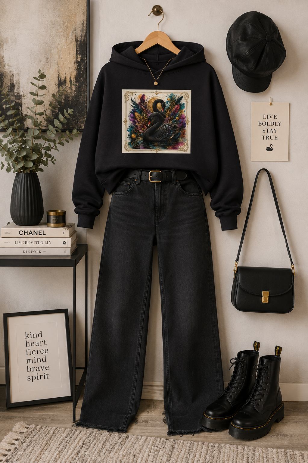 Velvet Flight Cropped Hooded Sweatshirt