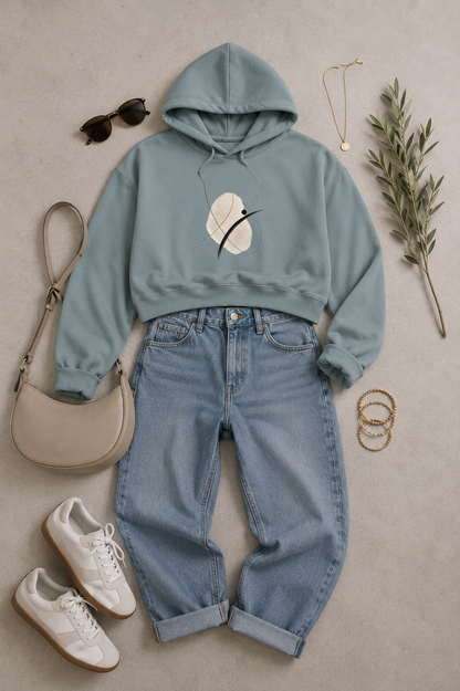 Unveiled Cropped Hooded Sweatshirt