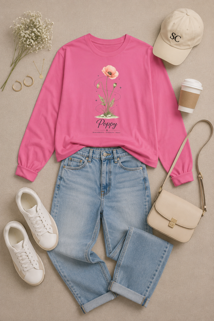 Poppy Long Sleeve T-Shirt
