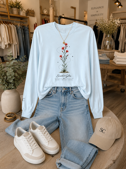Scarlet Gilia Long Sleeve T-Shirt