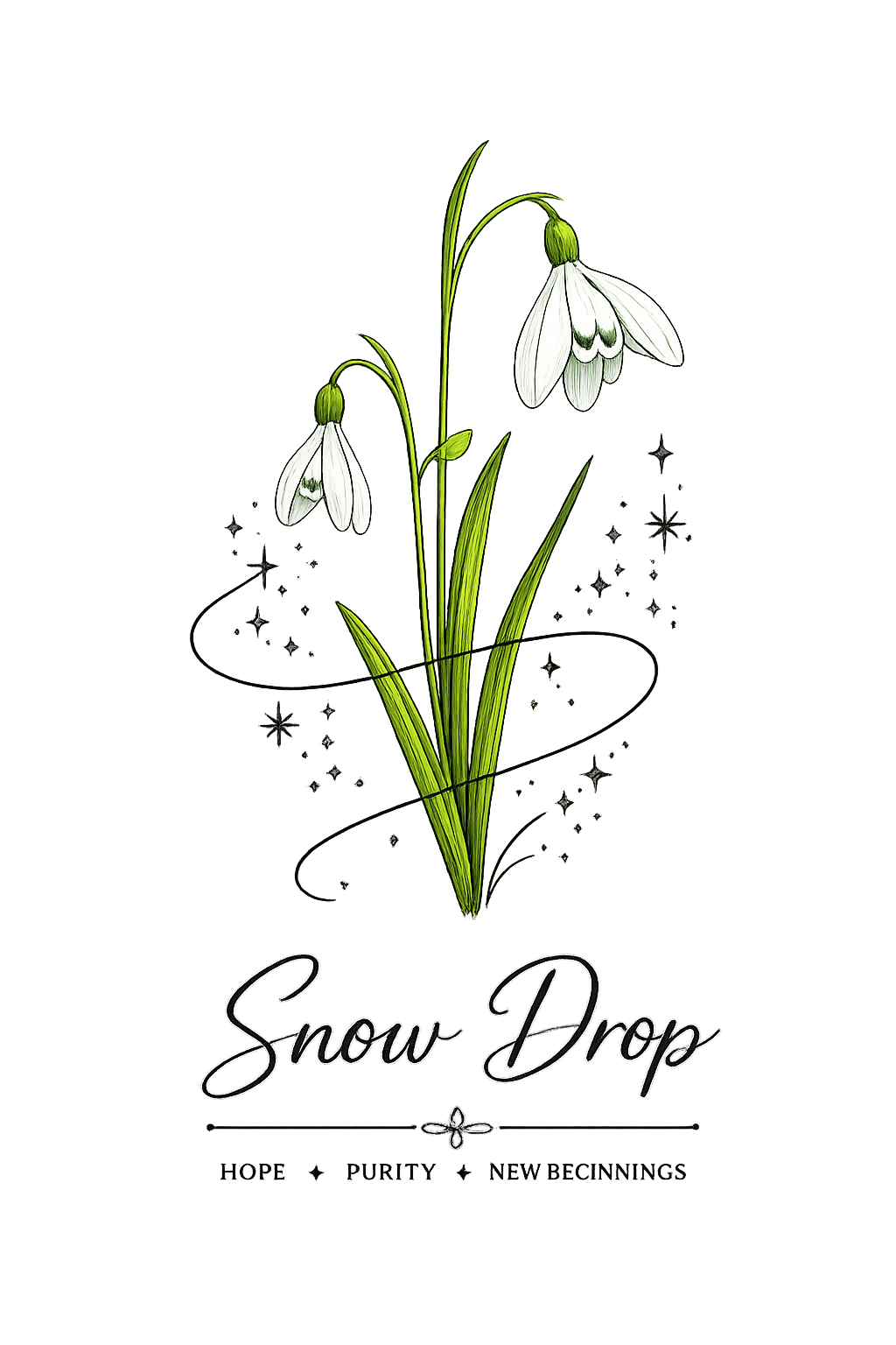 Snow Drop Long Sleeve T-Shirt