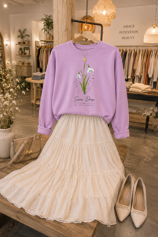 Snow Drop Sweatshirt