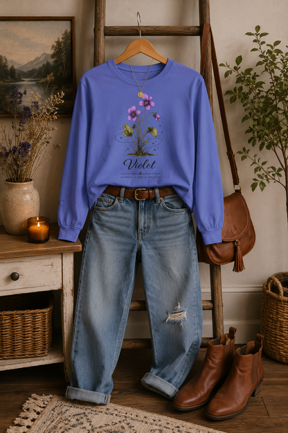 Violet Long Sleeve T-Shirt