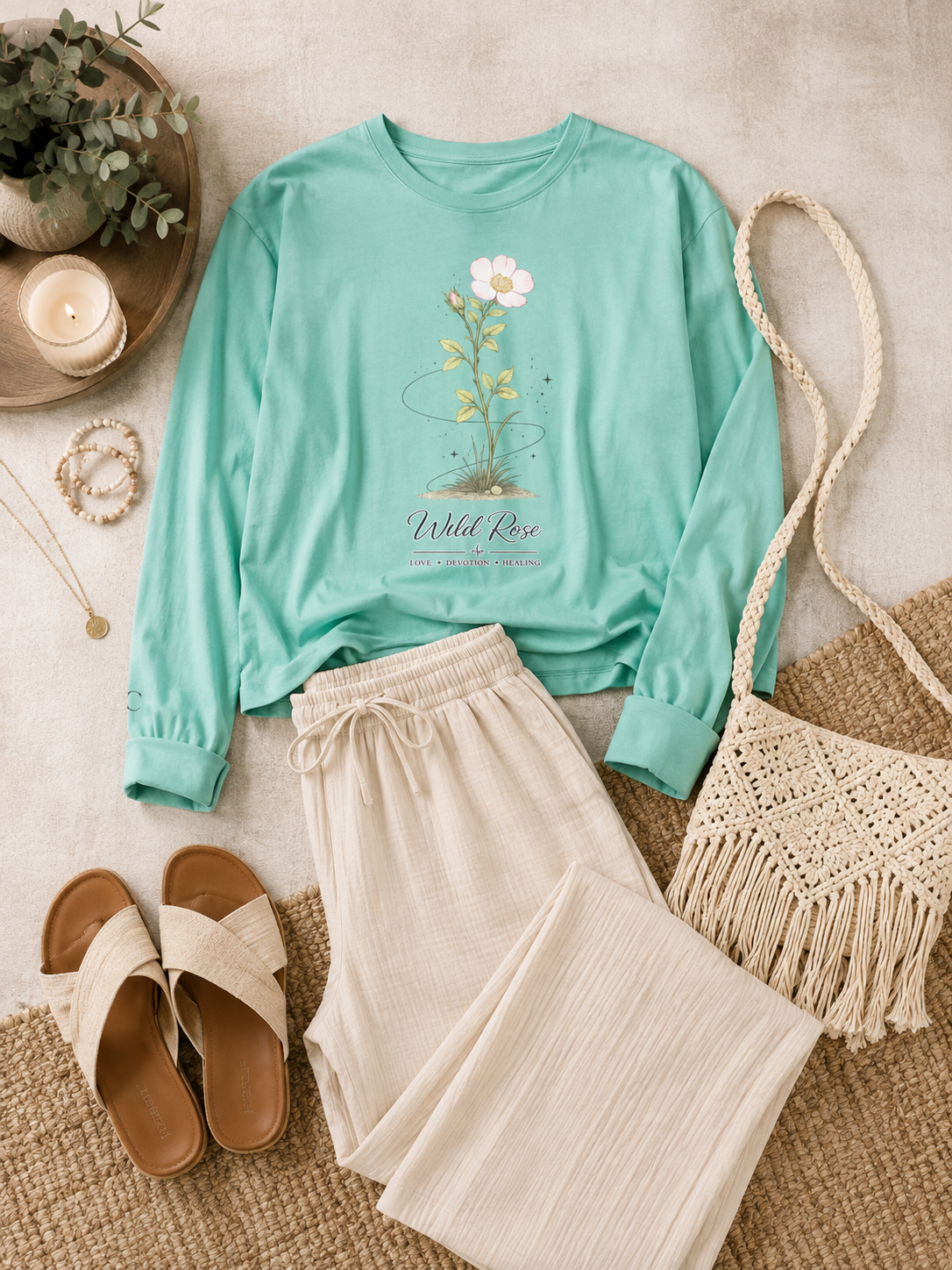 Wild Rose Long Sleeve T-Shirt