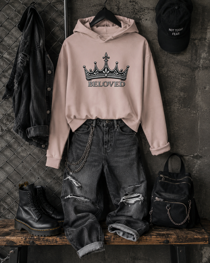 Beloved Crown Cropped Hooded Sweatshirt