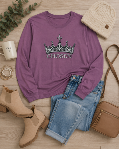 Chosen Crown Long Sleeve T-Shirt